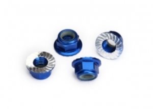 AX8447X 5mm Blue Alumnum Nylon Locking Nuts