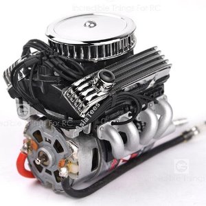 [#GRC/GAX0142A] 1/10 Vintage V8 Scale Engine w/ Radiator Motor Cooling Fan Air Filter (for TRX-4)
