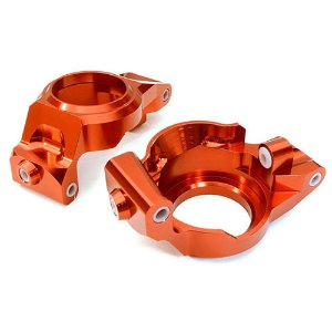 [#C26840RED] Billet Machined Caster Blocks for Traxxas X-Maxx 4X4 (Red)