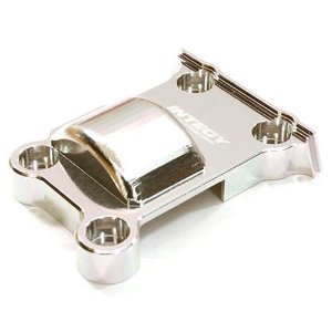 [#C27465SILVER] Billet Machined Rear Lower Gear Cover for Traxxas (7787) X-Maxx 4X4 (Silver)