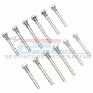 [#TXMSACC/12-OC] 1/10 Maxx Stainless Steel Front+Rear Suspension Screw Pin