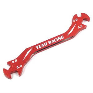 [#YT-0197RD] Aluminum 7075 Turnbuckle Wrench 3mm4mm 5mm 5.5mm Red