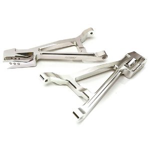 [#C28684SILVER] Billet Machined Front Lower Suspension Arms for Traxxas 1/10 E-Revo 2.0