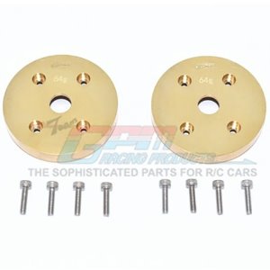 [#SCX3021AX-OC] Brass Outer Portal Drive Housing (Front Or Rear)&quot;Heavy Edition&quot; - 10PC Set