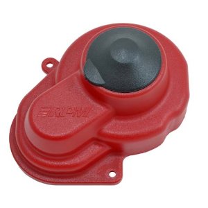 [#80529] Red Sealed Gear Cover for the Traxxas e-Rustler, e-Stampede, Bandit &amp; Slash 2wd