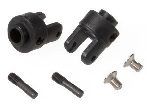 [매장입고][AX4628R] Differential output yokes black (2)/ 3x5mm countersunk screws (2)/ screw pin (2) 2WD