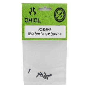 [AXI235167] M2.5 x 8mm Flat Head Screws (10)