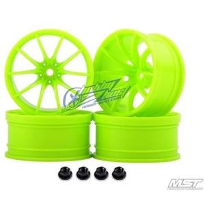 MST Green G25 RC 1/10 Drift Car Wheels offset 11 (4 PCS)