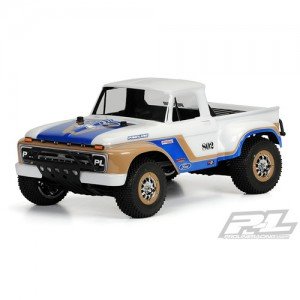 [3408] 1966 Ford F-100 Clear Body for 2WD/4x4 Slash SC10 (with Pro-Line Extended Body Mounts sold separately)
