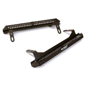 [#C28226BLACK] Alloy Machined Side Step Plate Set for Traxxas TRX-4 Scale &amp; Trail Crawler (Black)