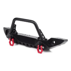 [R30156]H2 metal front bumper with LED lights for TRX-4 and SCX10 II
