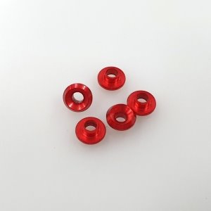 [103396]Aluminum Servo Washer (Red) for Futaba, Hitech, KO &amp; Xpert (5)