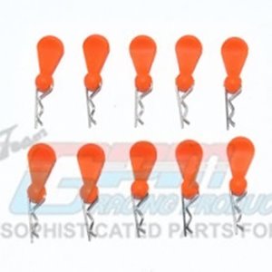 [#BCM007-OR] Body Clips + Silicone Mount for 1/16 to 1/18 Models