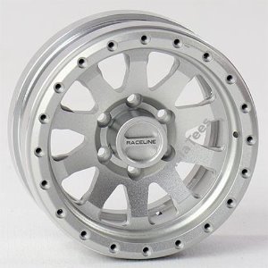 [#PB/PBW15CLAA] [4개] 1.55 RACELINE Scale Clutch Aluminum Beadlock Wheels (Silver)