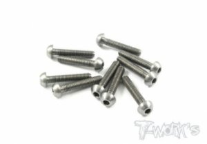 3x14mm Titanium Hex. Socket Button Head Screw (#TSS-314B)