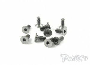4x10mm 64 Titanium Hex Countersink Screw (#TSS-410C)
