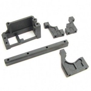 SW-228007 S35-4E Buggy Series Steering Servo Mount/Center Diff Mount Plastic Parts