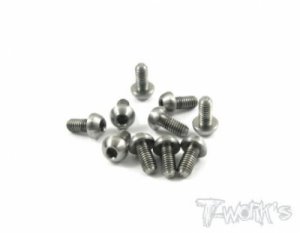 [TSS-306B]3x6mm Titanium Hex. Socket Button Head Screw