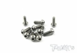 [TSS-308B]3x8mm Titanium Hex. Socket Button Head Screw
