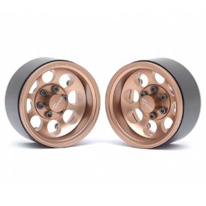 [매장입고][#BRW780917BZ] 1.9 Terra Classic 8-Hole Aluminum Deep Dish Beadlock Wheels w/ XT601 Hubs (2) Bronze for All