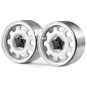 [#GRC/G0130K] 1.9 Metal Beadlock Wheel G10 (2) White