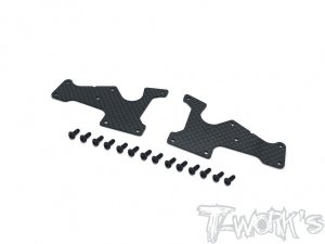 [TO-246-SRX8-FU1]Graphite Front Upper A-arm Stiffeners 1mm For Serpent SRX8