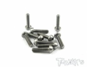 3x12mm Titanium Hex. Socket Button Head Screw (#TSS-312B)