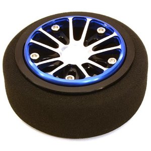 [#C26896BLUEBLACK] Billet Aluminum T2 Steering Wheel for Futaba 4PX/7PX Radios (Blueblack)
