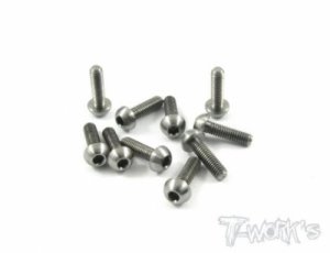 [TSS-310B]3x10mm Titanium Hex. Socket Button Head Screw
