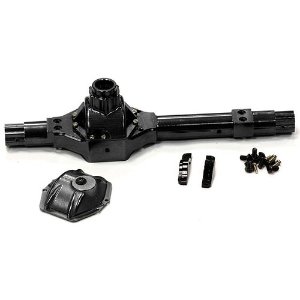 [#C24452BLACK] Billet Machined Complete Front Axle Case for Axial 1/10 Wraith 2.2