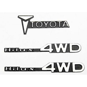 [#VVV-C0007] 1/10 Metal Emblem for Tamiya Hilux