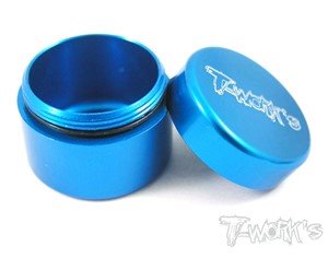 [TA-033TB]Aluminum Grease Holder Small Large Tamiya Blue