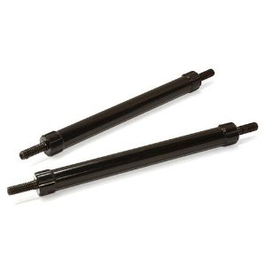 [#C26684BLACK] Billet Machined 65mm Aluminum Linkages (2) M3 Threaded for 1/10 Scale Crawler