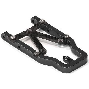 [#C24525BLACK] Billet Machined T2 Alloy Radio Case &amp; ESC Holder for Axial Wraith 2.2