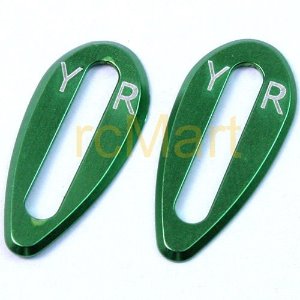 [#YA-0278GN] Aluminum Body Wing Protector (Green) (2pcs) for On Road Bodies