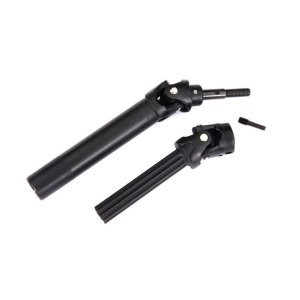 AX8996 Driveshaft assembly, front or rear, Maxx® Duty (1) (left or right) (fully assembled, ready to install)/ screw pin (1) (for use with #8995 WideMaxx™ suspension kit)