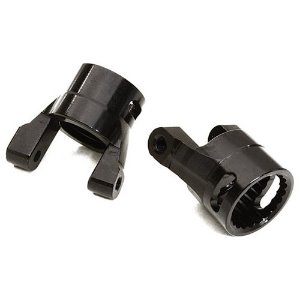 [#C27069BLACK] Billet Machined Alloy Caster Block (2) for Axial 1/10 Wraith 2.2 Rock Racer