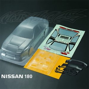 [#PC201201] 1/10 Nissan 180SX Body Shell (Clear｜미도색｜내용필독)