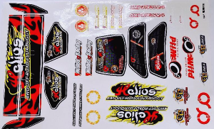 [C10129]MYE1 Sports Electric Kit Body &amp; Wing Sticker (Helios)