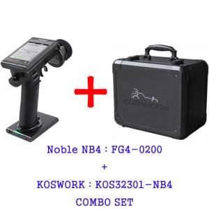 [ NB4-KOS32301-COMBO]  (콤보세트) Noble NB4 2.4G 4CH Touch Screen Transmitter + Mini Black Aluminum Carry Case