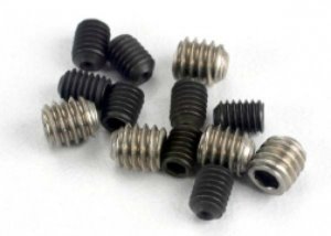 AX1548 Set (grub) screws, 3x4mm (8)/ 4x4mm (stainless) (4)