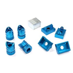 [#C25735BLUE] Magnetic Force Type Body Mount Set for 1/10 Drift &amp; Touring Car (Blue)