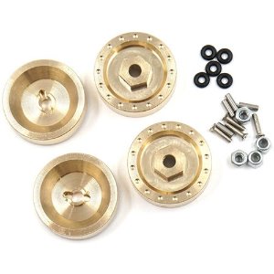 [#XS-AX0057][단종] Brass Wheel Weight 6mm Set For Axial SCX24