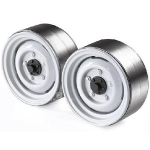 [#GRC/GAX0130BW] [2개] 1.9 Metal Classic Beadlock Wheel #Series II Defender (White)