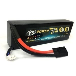 [2셀 리포배터리] YS Power 7200mAh 7.4V 60C HD CASE LIPO /TRaxxas