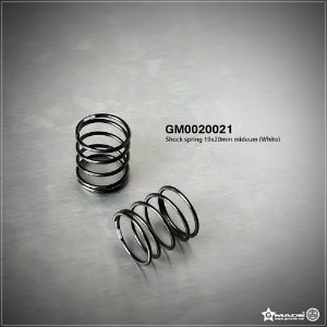[GM0020021]Gmade Shock Spring 19x20mm Medium White (2)