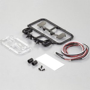 [#KB48229] Wing Mirror w/LED Unit Set for 1/10 Truck