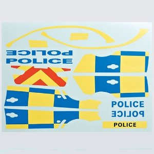[#KB48127] Decal Sheet for Police Car 32 x 22cm