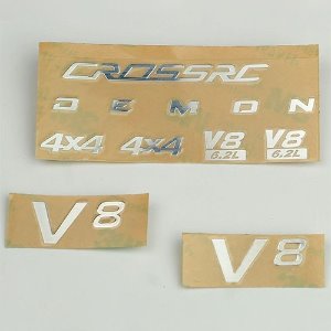 [#97400354] Metal Body Sticker (DEMON 4x4 V8 6.2L) (for SG4, SR4)