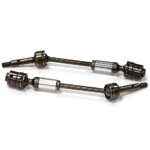 [#T8180] Dual Joint Telescopic Universal Drive Shafts for Traxxas 1/10 Slash 2WD